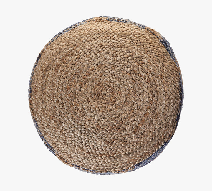 Azul Woven Jute Pouf