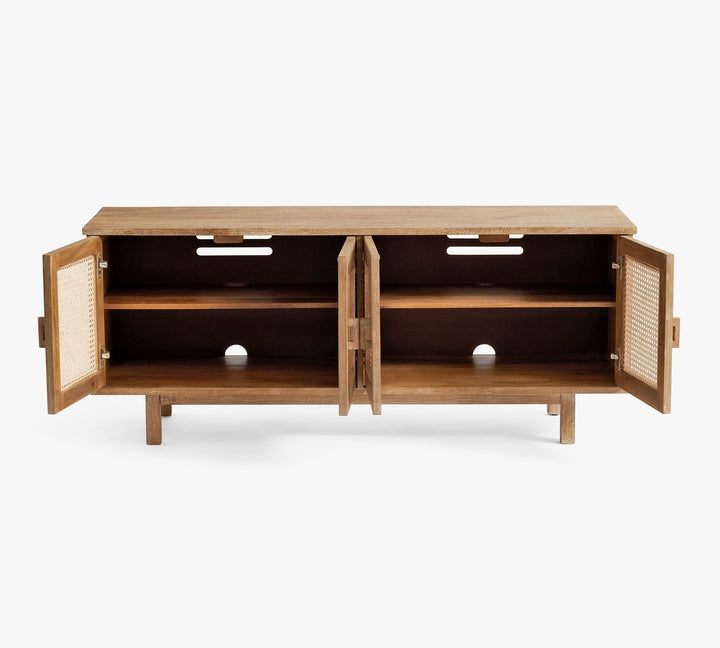 Tiburon Rectangular Cane Media Console