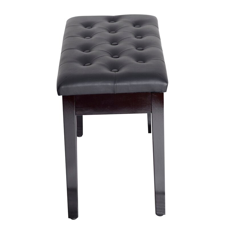 Criss Faux Leather Solid Wood Flip Top Storage Bench