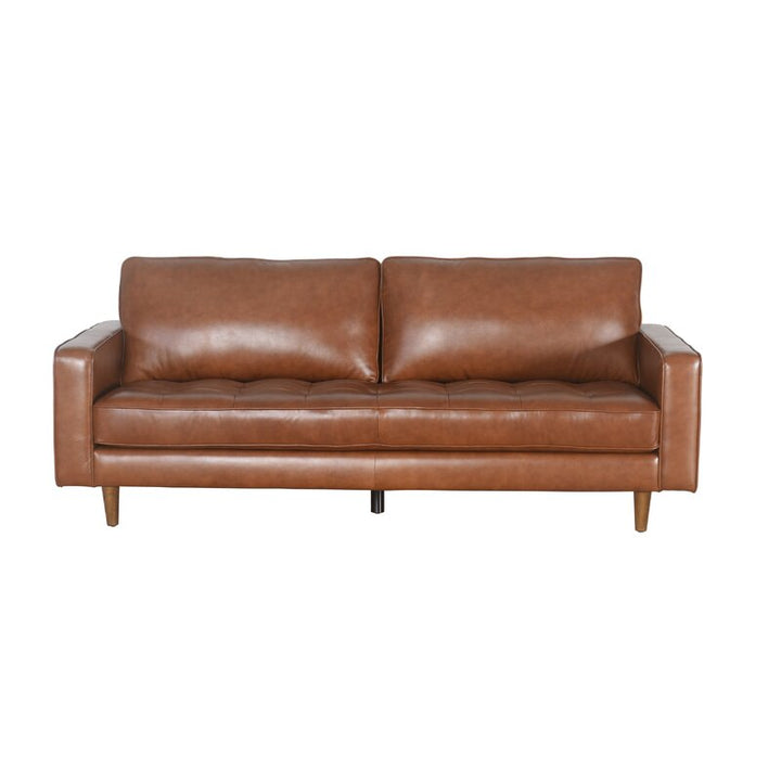 Clark 80 Genuine Leather Square Arm Sofa