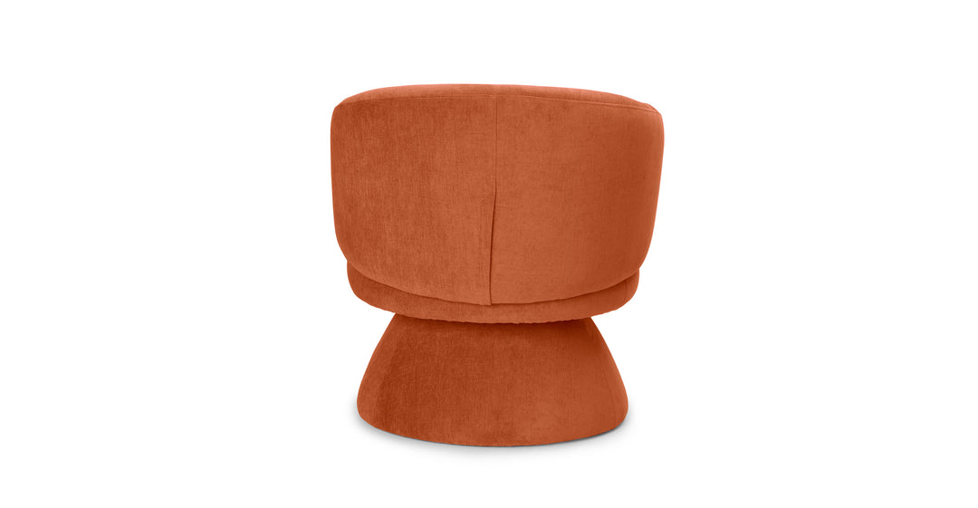 Makeva Anise Brown Swivel Chair