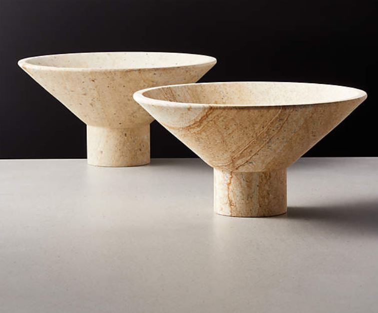 Dune Footed Sandstone Bowl
