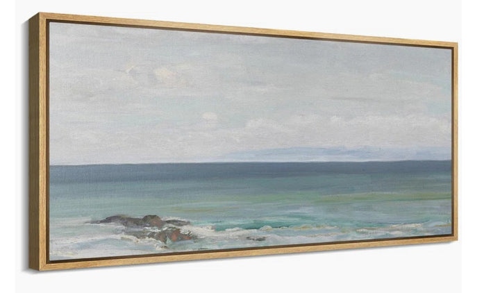Peaceful Coastal Horizon Soft Seascape Modern Art Relax Calm Warm Extra Large Pictures