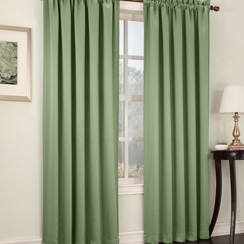 Wayfair Basics Solid Room Darkening Thermal Rod Pocket Single Curtain Panel-95"
