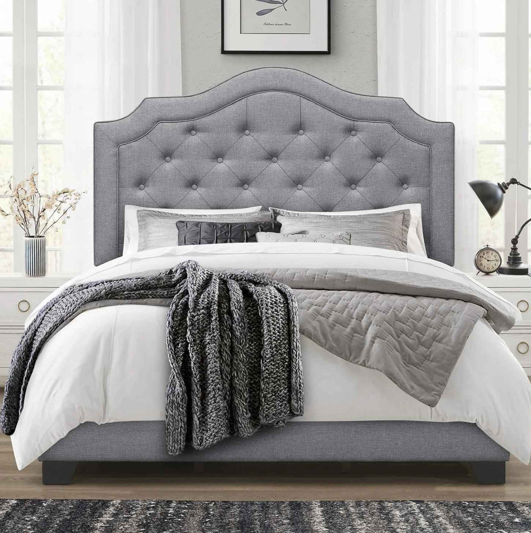 Alayah Tufted Upholstered Low Profile Standard Bed-Queen