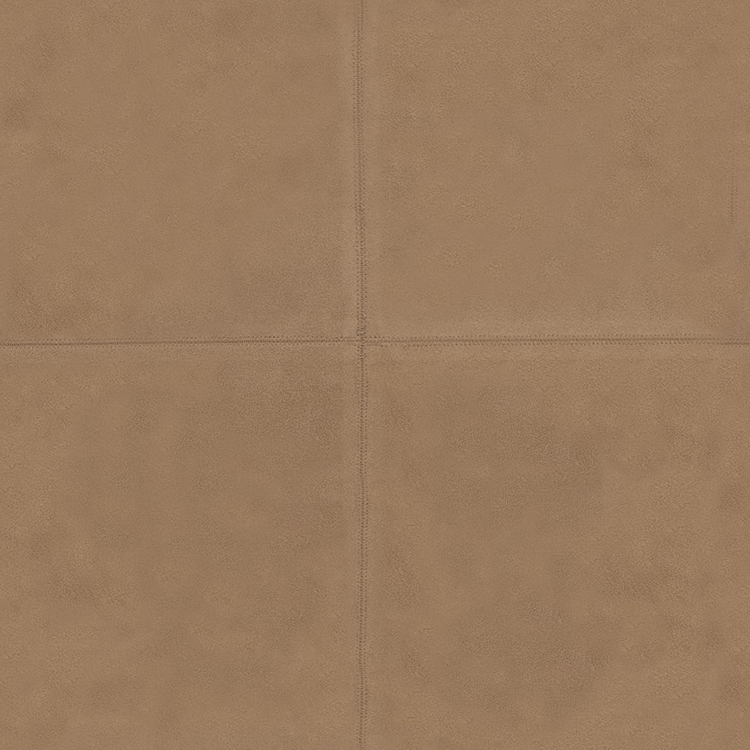 Pieced Suede Pillow Cover - Stone