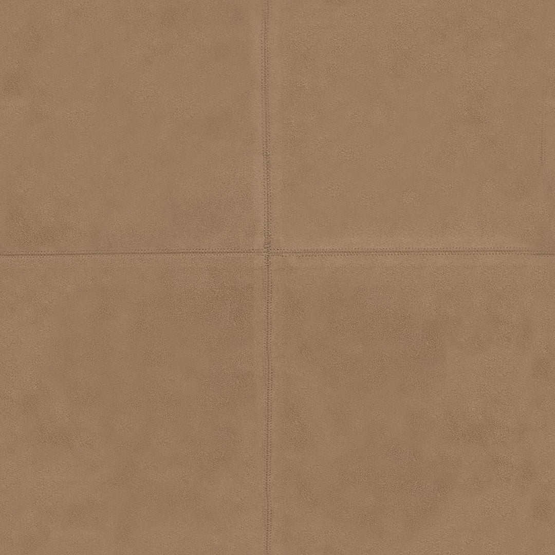 Pieced Suede Pillow Cover - Stone