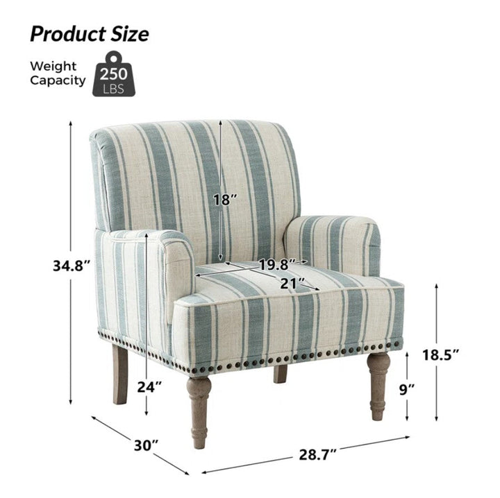 Arching Upholstered Armchair 1