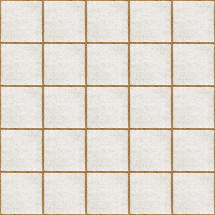 Camel Brown Reversible Merino Wool Windowpane Throw Pillow Cover-20"x20"