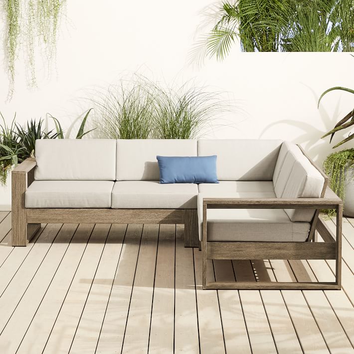 PORTSIDE OUTDOOR 3 PIECE L SHAPED SECTIONAL