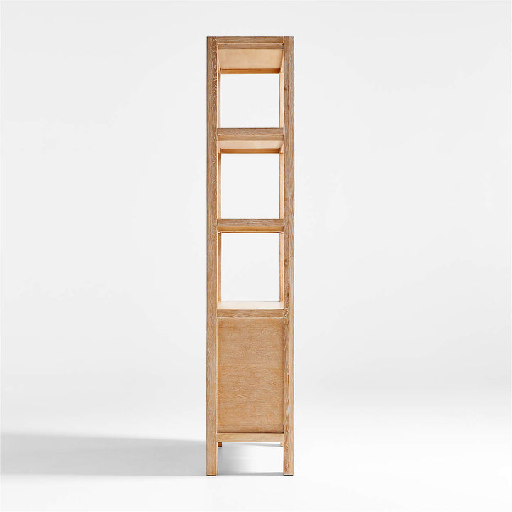 Terra Natural White Oak Wood Bookcase