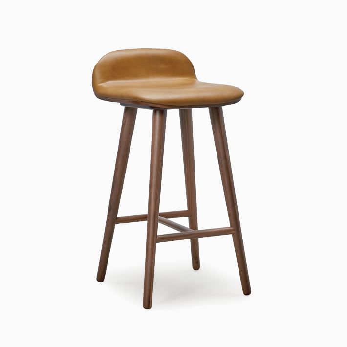 Boulder Leather Counter Stool
