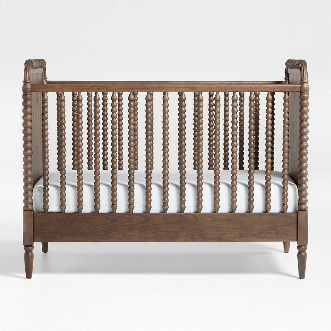 Jenny Lind Heirloom Deep Brown Wood Convertible Baby Crib