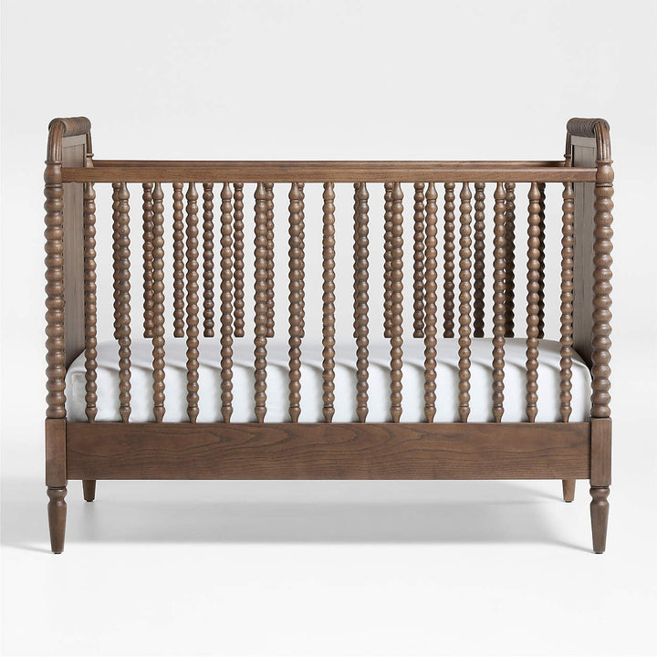 Jenny Lind Heirloom Deep Brown Wood Convertible Baby Crib