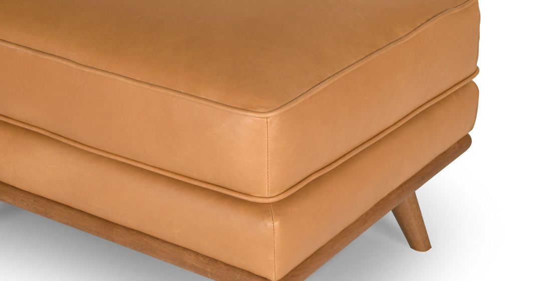 Timber Charme Tan Ottoman