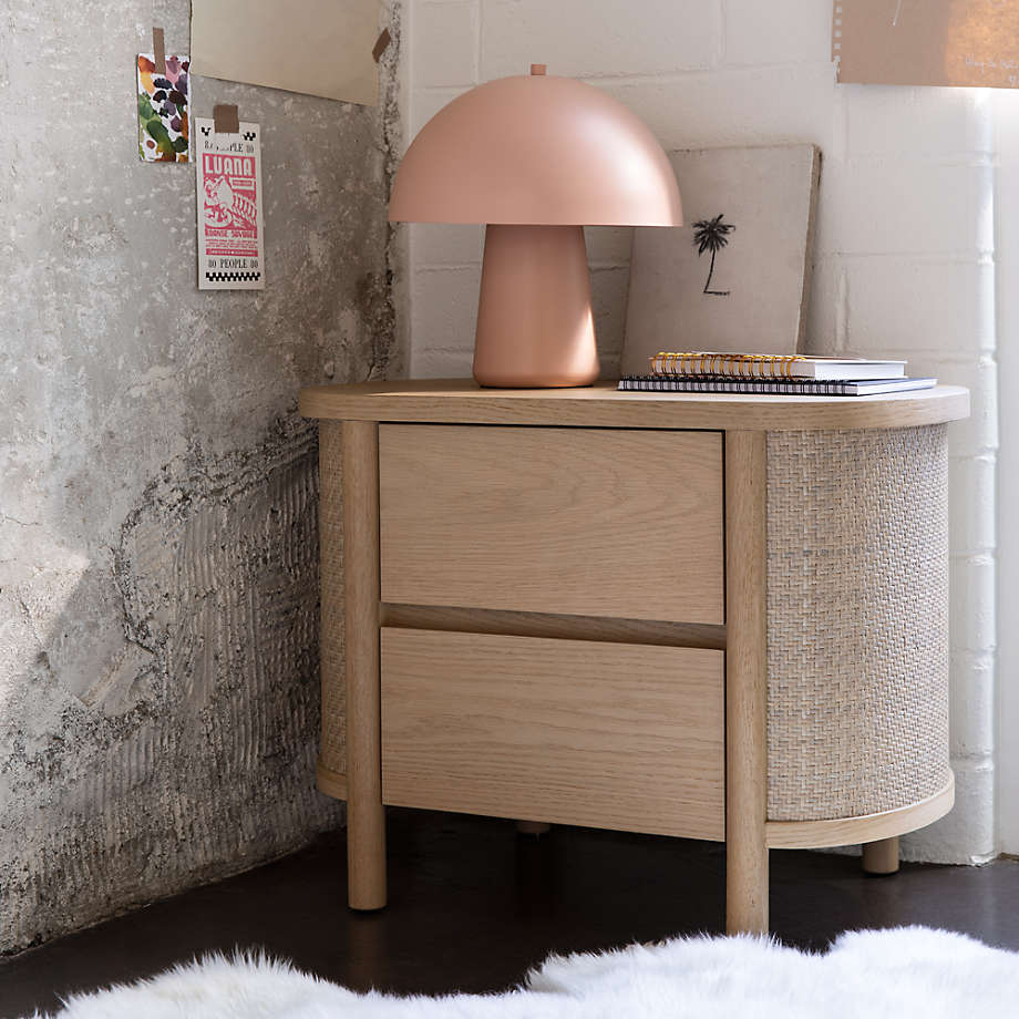 Canyon Natural Wood 2-Drawer Kids Nightstand by Leanne Ford