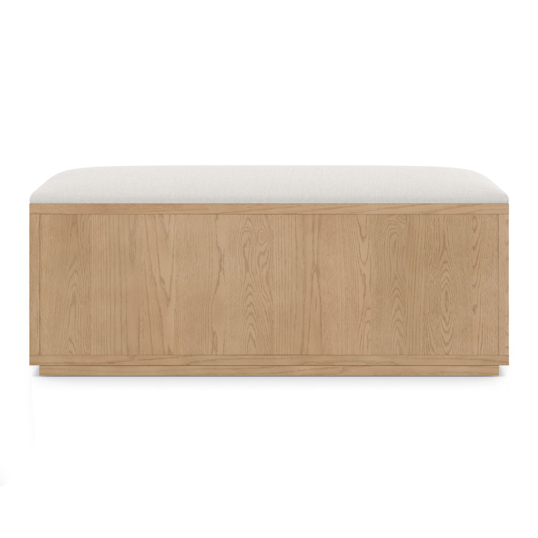 Kouva 47" Bench - Natural Oak and Santolina Gray