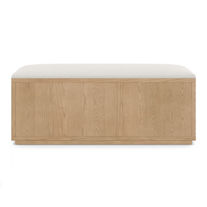 Kouva 47" Bench - Natural Oak and Santolina Gray
