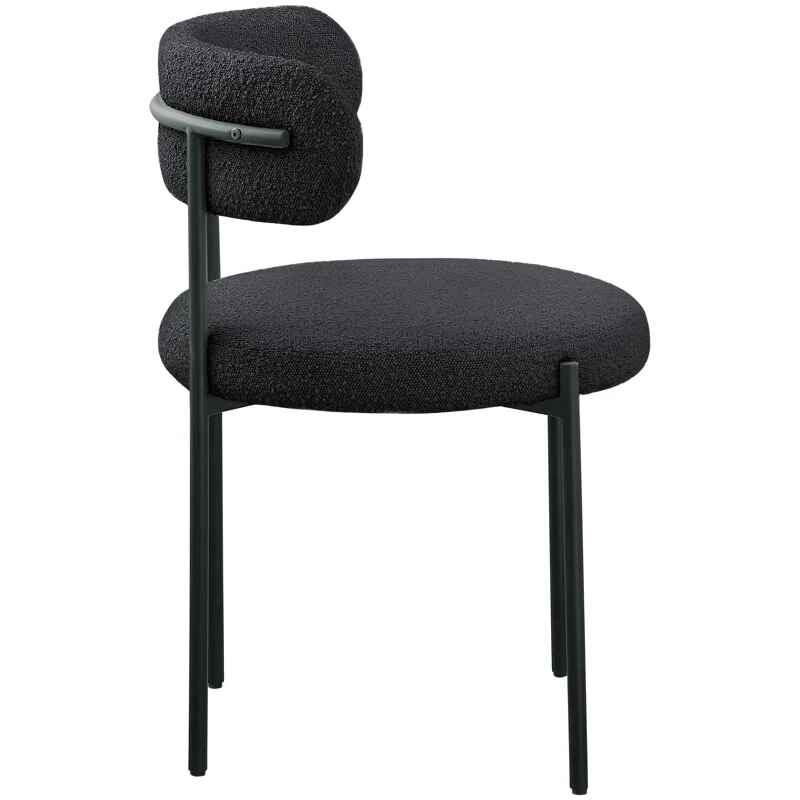 Sherwood Solid Back Boucle Side Chair (Set of 2)