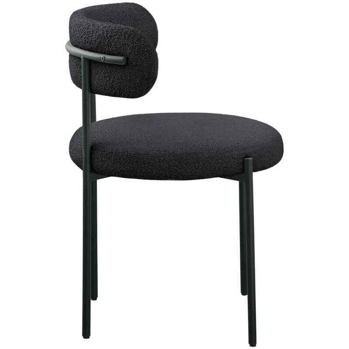 Sherwood Solid Back Boucle Side Chair (Set of 2)
