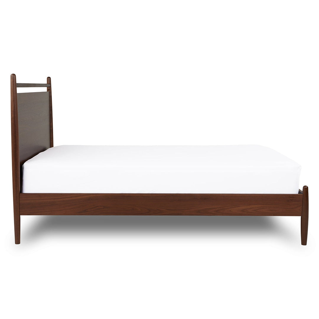 Lenia Panel Walnut Full Bed-Full