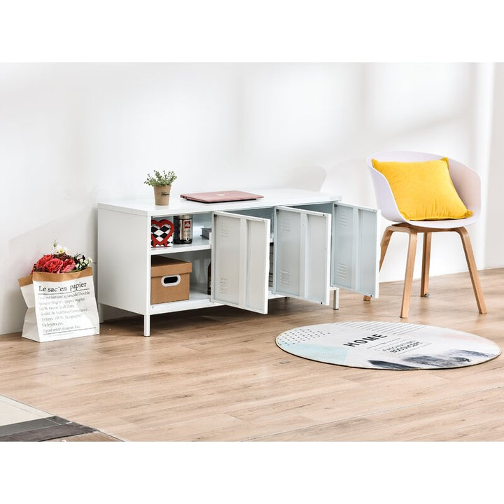 Metal 3 Door Accent Cabinet