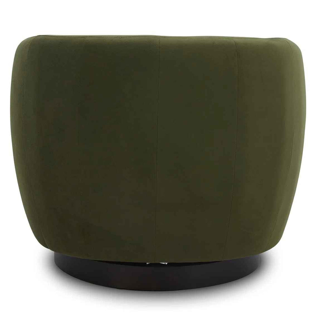 Marcy Upholstered Swivel Barrel Chair