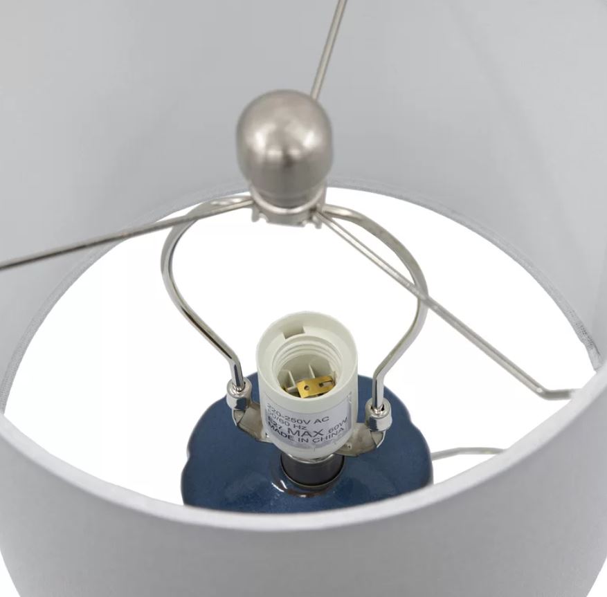 Lenard Dark Blue Table Lamp