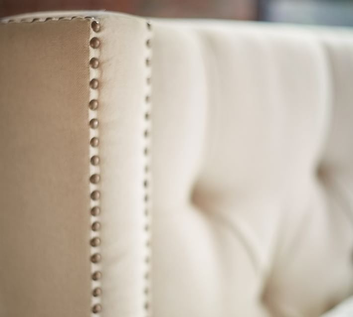 Harper Tufted Upholstered Tall Bed