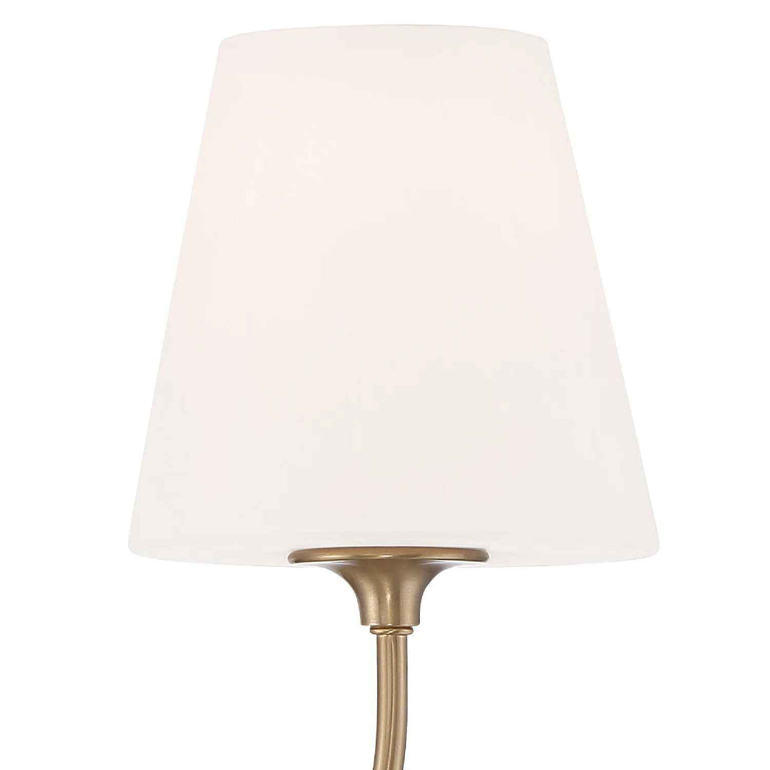 Lane Single Light Glass Steel Dimmable Armed Sconce