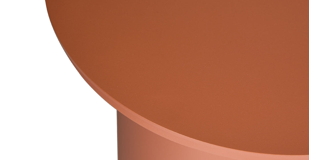 Vardo Porcelain Orange Side Table