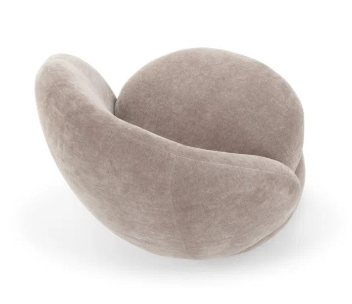 Bennie Upholstered Swivel Barrel Chair
