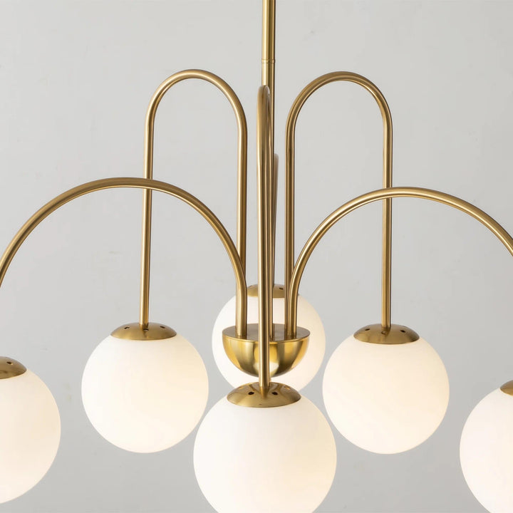6 Light Dimmable Sputnik Geometric Chandelier