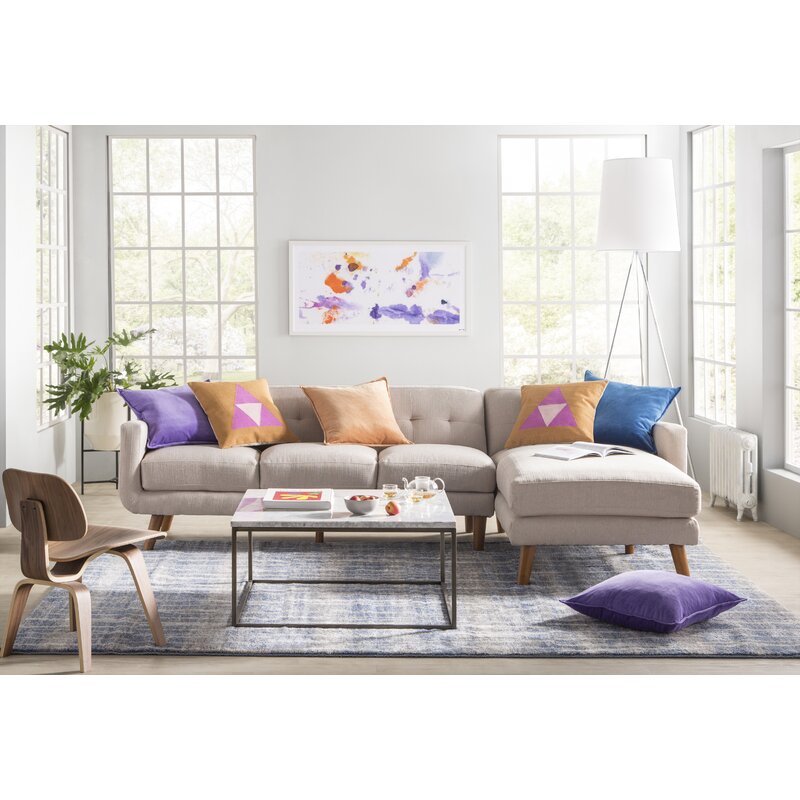 Bradford Cotton Throw Pillow With Insert-18"x18"