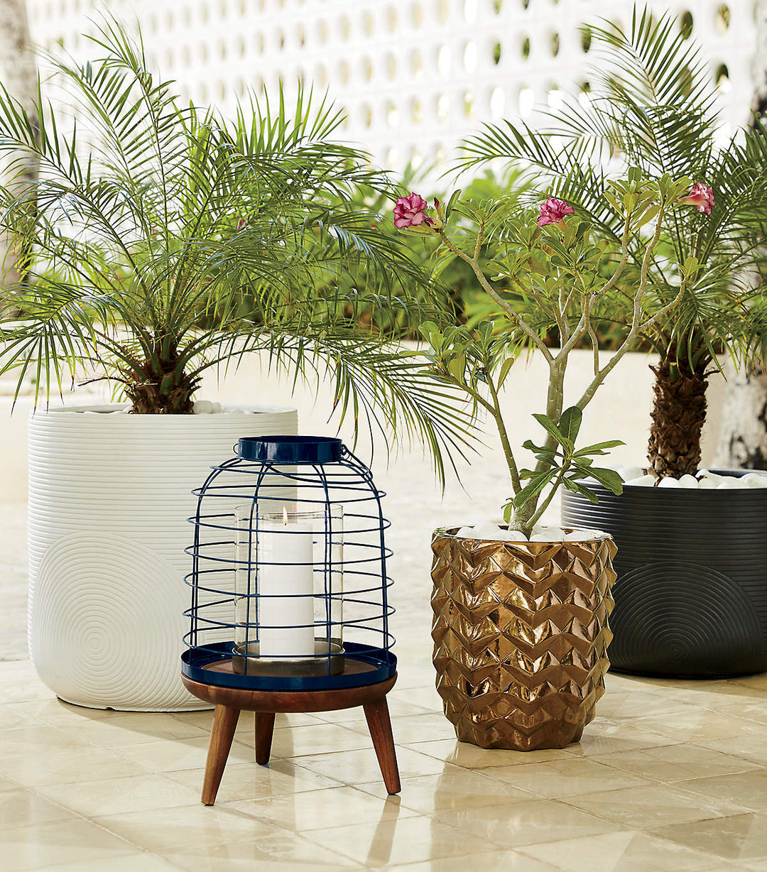 Zen Large White Planter