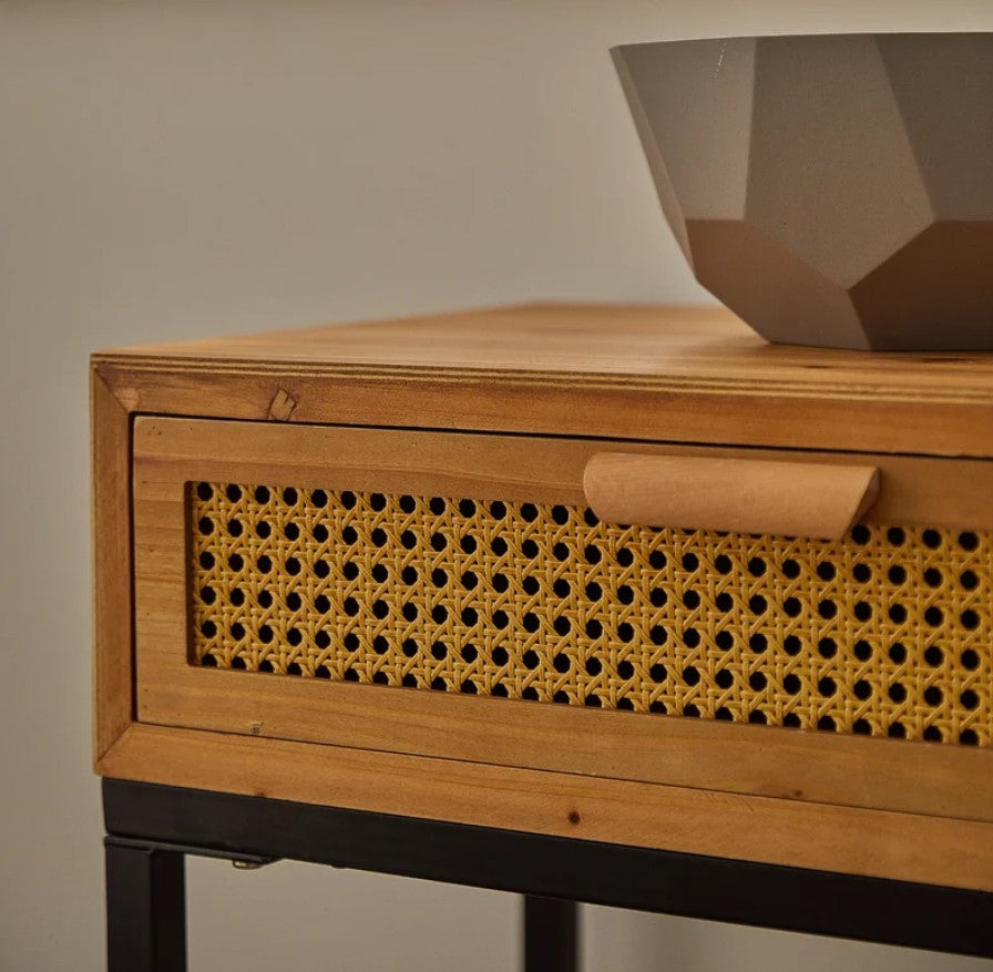 Armands Rustic Console Table with 2 Drawers