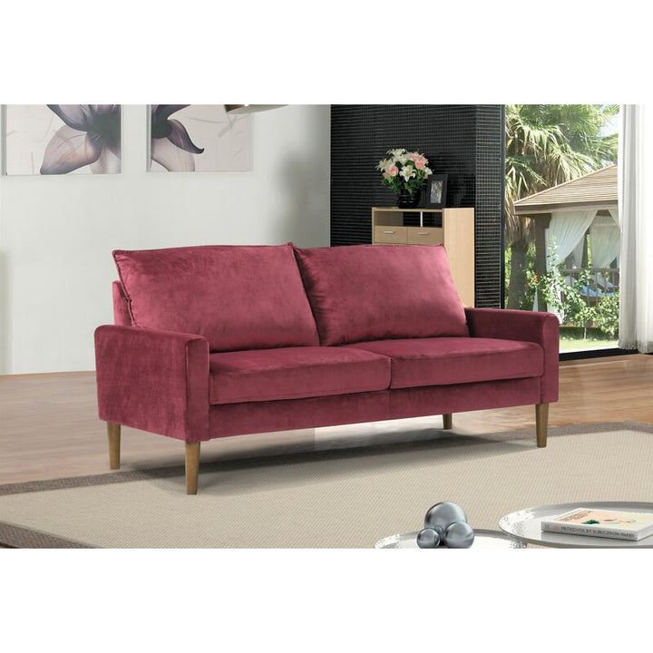 Petit Velvet Wide Rolled Arm Chesterfield Sofa