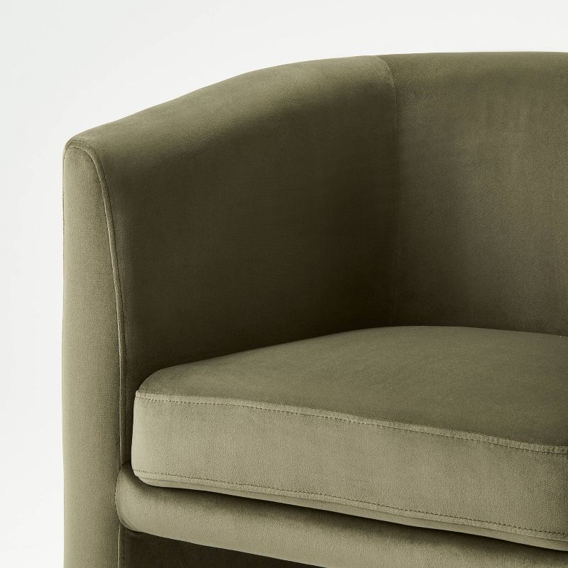 Vernon Upholstered Barrel Accent Chair