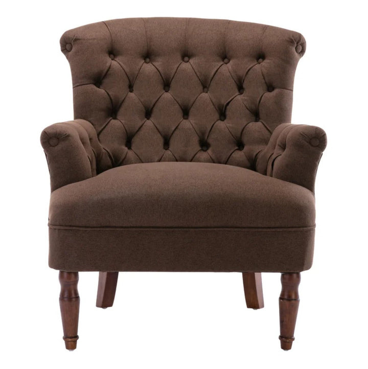 Upholstered Armchair Brown