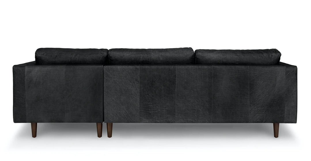 Sven Oxford Black Right Sectional Sofa