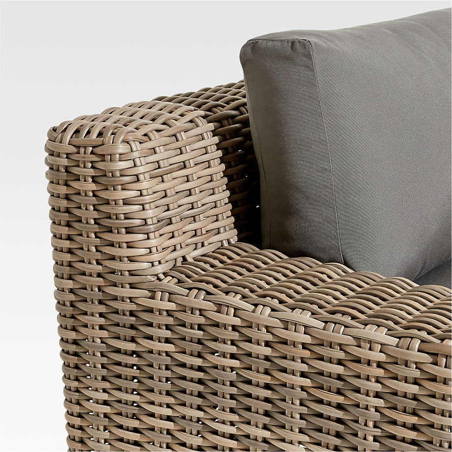 ABACO OUTDOOR SOFA WITH GRAPHITE SUNBRELLA