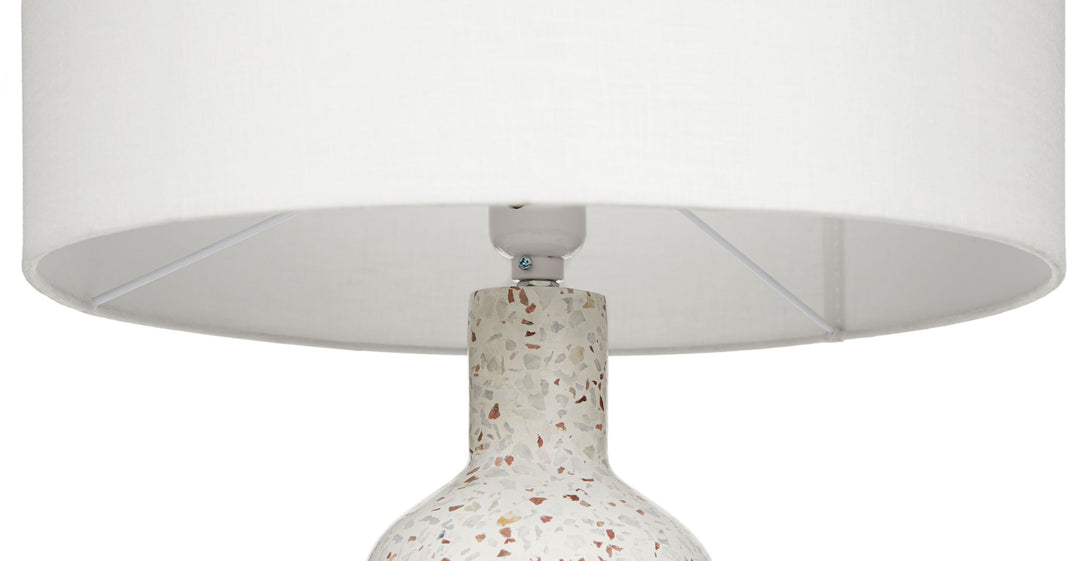 Ando Waxen White 21" Table Lamp