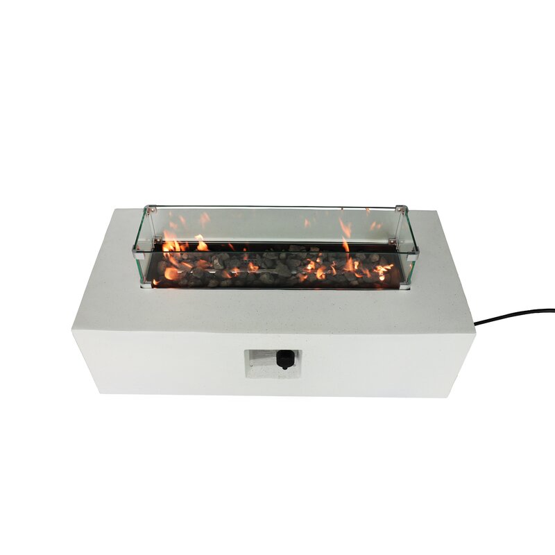 Abigale Fiber Reinforced Concrete Outdoor Fire Pit Table