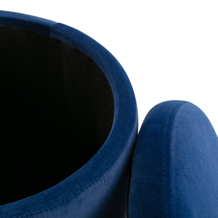 Andromedae 15.4 Velvet Round Storage Ottoman