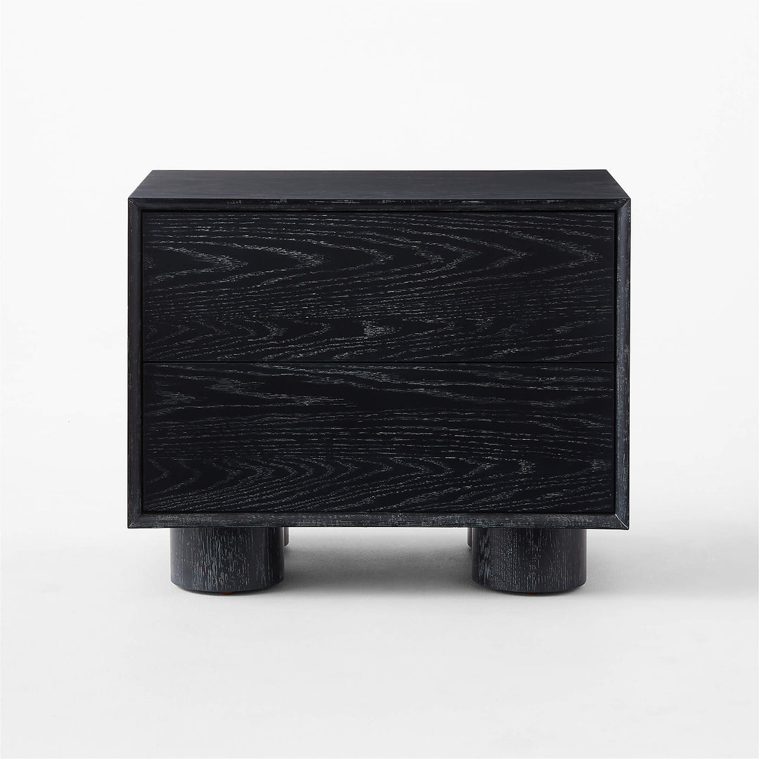 Cantar Cerused Black Oak Nightstand