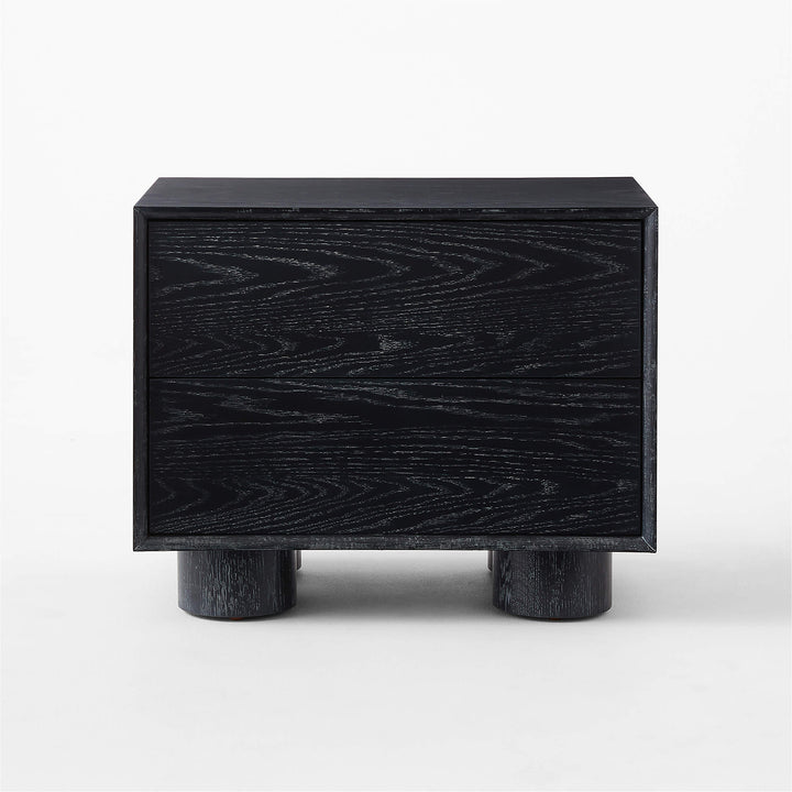 Cantar Cerused Black Oak Nightstand