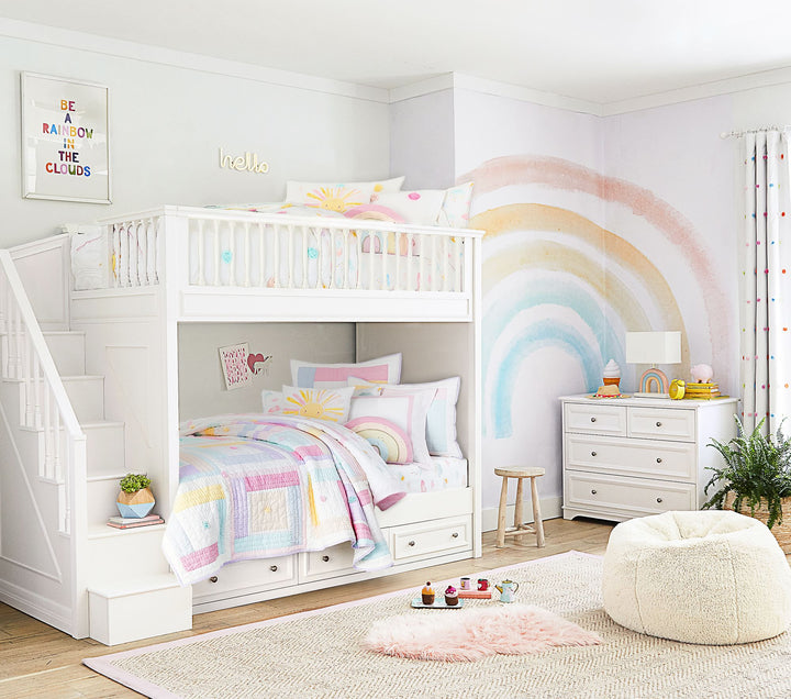 Minted Rainbow In A Cloud Wall Art By Hanna Mac with Frame-18"x24"