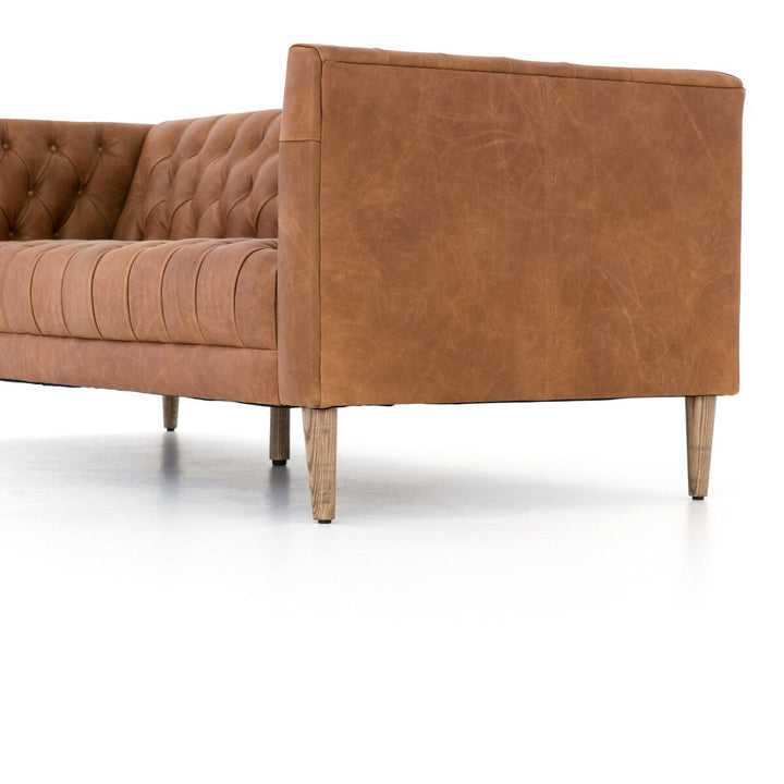 Tailor Leather 90" Sofa