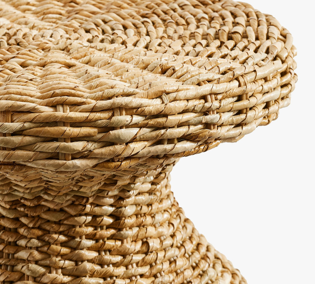 Woven Round Seagrass Side Table