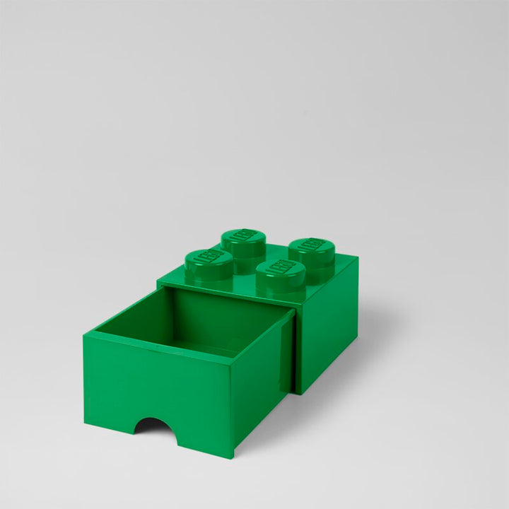 Green LEGO Storage Brick Drawer Bright Toy Box